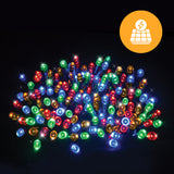 500 LED Solar Fairy Lights - Available in Cool White, Multicolor, RWG, and Warm White - Top-Down View