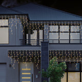 960 LED Snowfall Icicle Lights ? Available in 4 Vibrant Colors ? Cool White