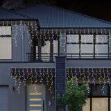 960 LED Snowing Icicle Lights - Four Stunning Color Variations Including Warm White - 45-Degree Angle