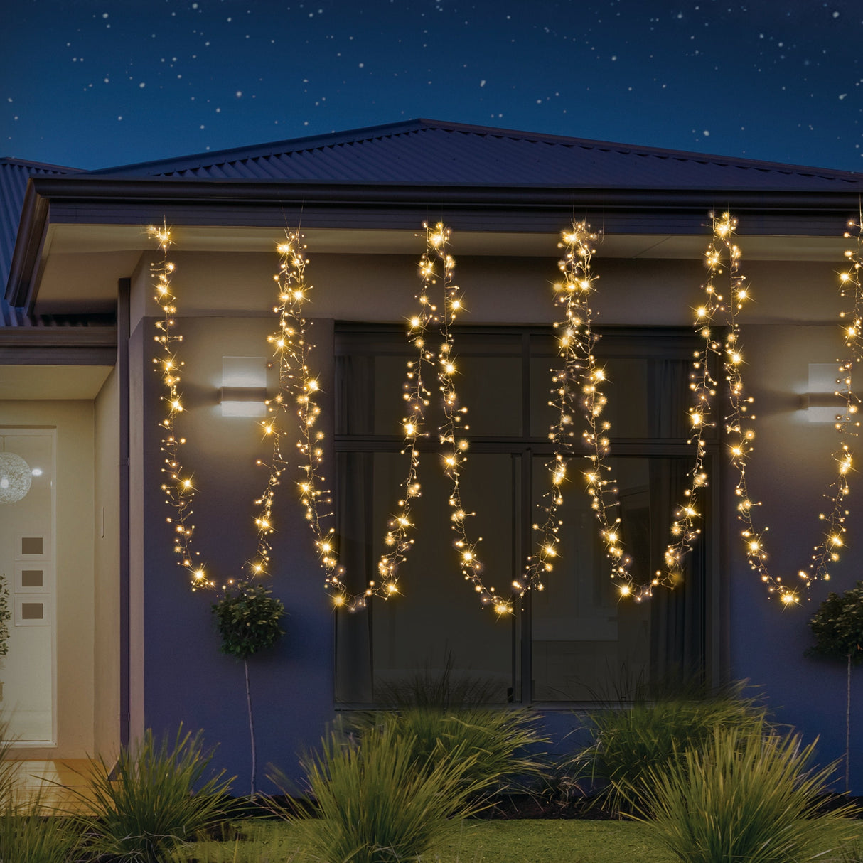 2000 LED Cluster Fairy Lights - Choose from Cool White, Warm White, or Multicolor