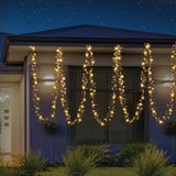 2000 LED Cluster Fairy Lights - Choose from Cool White, Warm White, or Multicolor - Low Angle