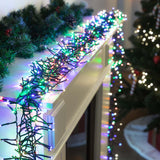 2000 LED Cluster Fairy Lights - Choose from Cool White, Warm White, or Multicolor - 45-Degree Angle