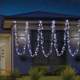2000 LED Cluster Lights - 29 Meters of Festive Illumination in 3 Vibrant Colors - Close-Up Angle