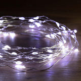 30 LED Battery-Powered Decorative String Lights – 3m Length Available in Warm White, Multicolor, and Cool White - Top-Down View