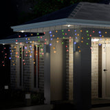 300 LED Color-Changing Icicle Lights - Warm White Option Available - 45-Degree Angle
