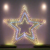 3-in-1 Starry LED Ropelight - Warm, Cool, and Multicolor Flashing Options - Side View