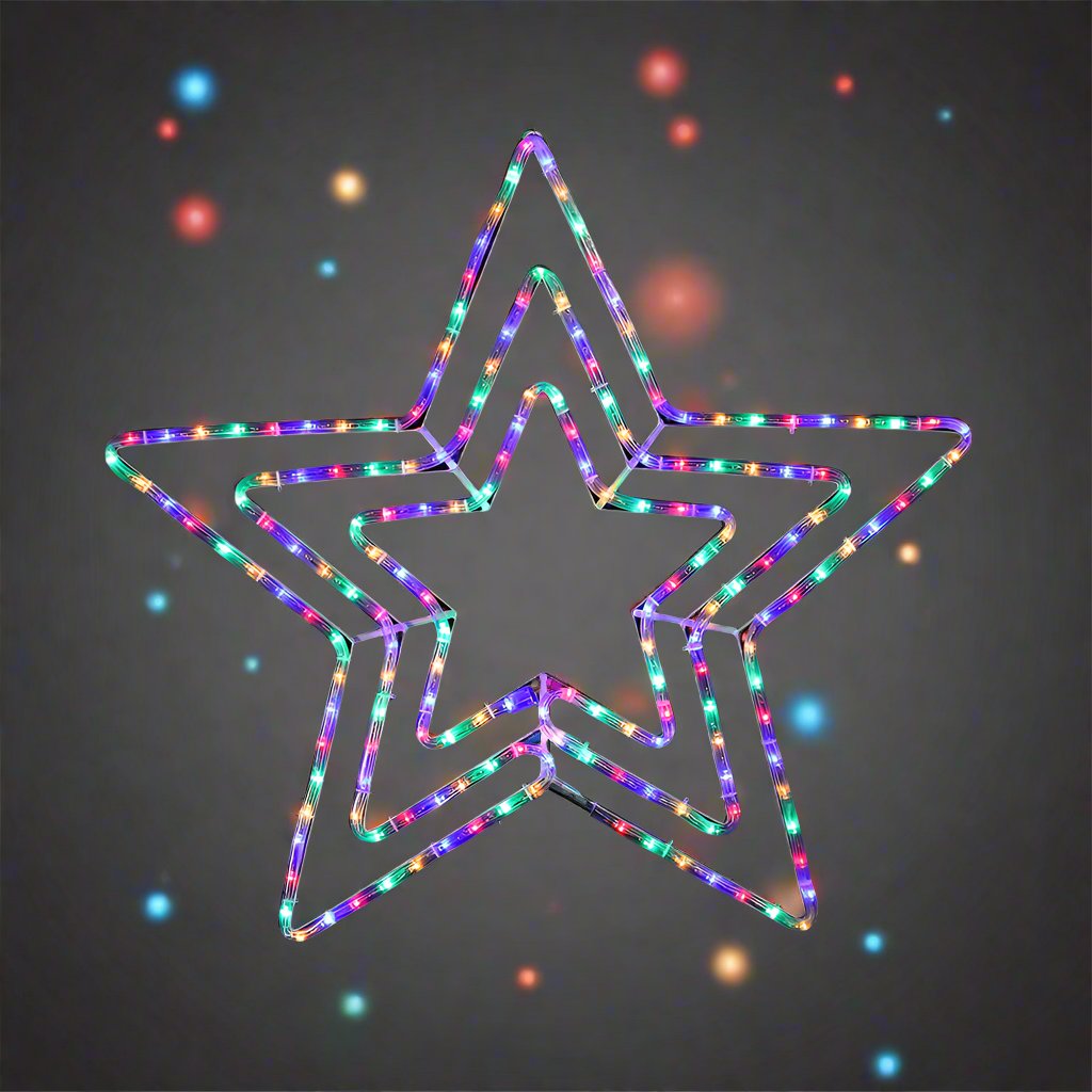 3-in-1 Starry LED Ropelight - Warm, Cool, and Multicolor Flashing Options