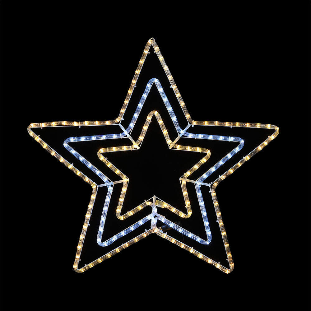 3-in-1 Starry LED Ropelight - Warm, Cool, and Multicolor Flashing Options