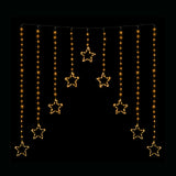 Celestial Gold LED Star Curtain Lights for Enchanting Decor