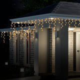 Solar 400 LED Icicle Lights - Enchanting Holiday Illumination in 3 Colors