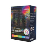 Vibrant Connectable Rainbow LED Curtain Lights - Two Length Options (3.6m) - 45-Degree Angle