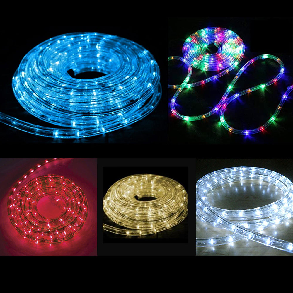 Vibrant 9m Connectable LED Ropelight with Multiple Flashing Effects - Choose from 5 Stunning Colors!