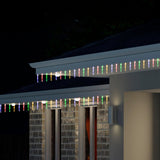 Solar Icicle Strand 30 Pack – Available in 2 Colors - Multicolor - Rear View