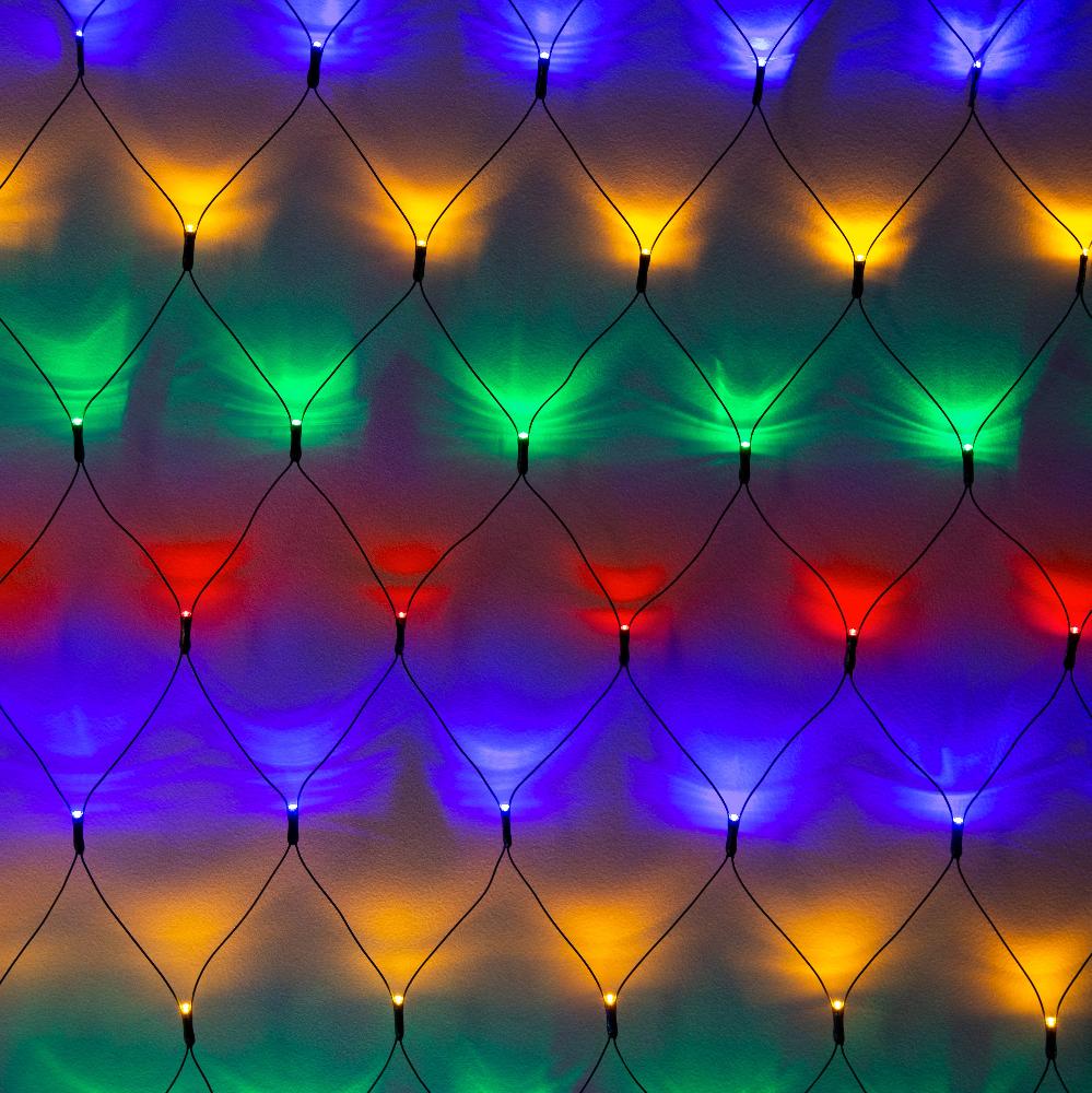 Connectable 360 LED Net Lights - Bright Multicolor Display Available in Three Colors