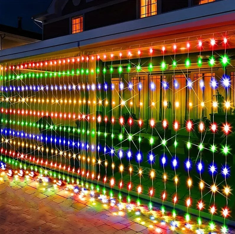 Vibrant 600 LED Color Changing Curtain Lights - 6m x 3m