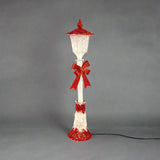 Twinkling LED Glitter Street Lamp 120cm - Available in Silver and Red - Side View