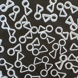 50-Piece Festive Gutter Hooks for Easy Ropelight Hanging - Side View