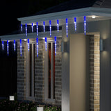 24-Count LED Icicle Tube Lights - Choose Between Cool White or Blue - Side View