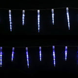 24-Count LED Icicle Tube Lights - Choose Between Cool White or Blue - Close-Up Angle