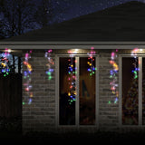 Illuminated LED Dancing Icicle Lights - 9m Length with Warm White Option - 45-Degree Angle