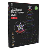 Enchanting Multi-Color LED Flexwire Waterfall Star Illumination - Side View