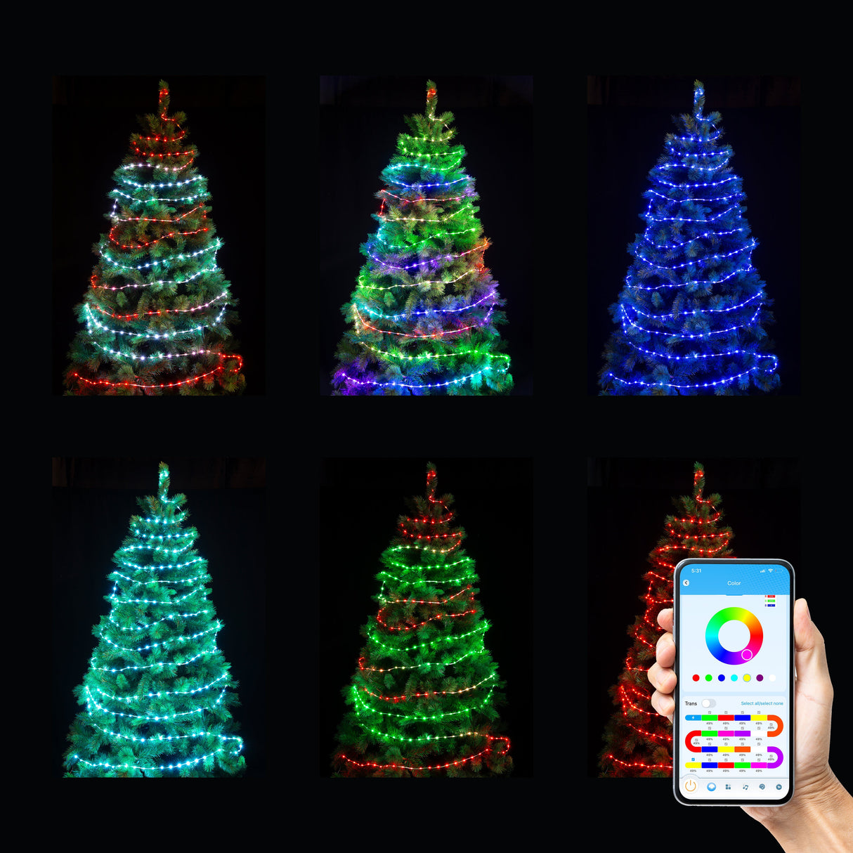 Smart App-Controlled LED Fairy Lights - Choose Between 10m or 29.9m Lengths