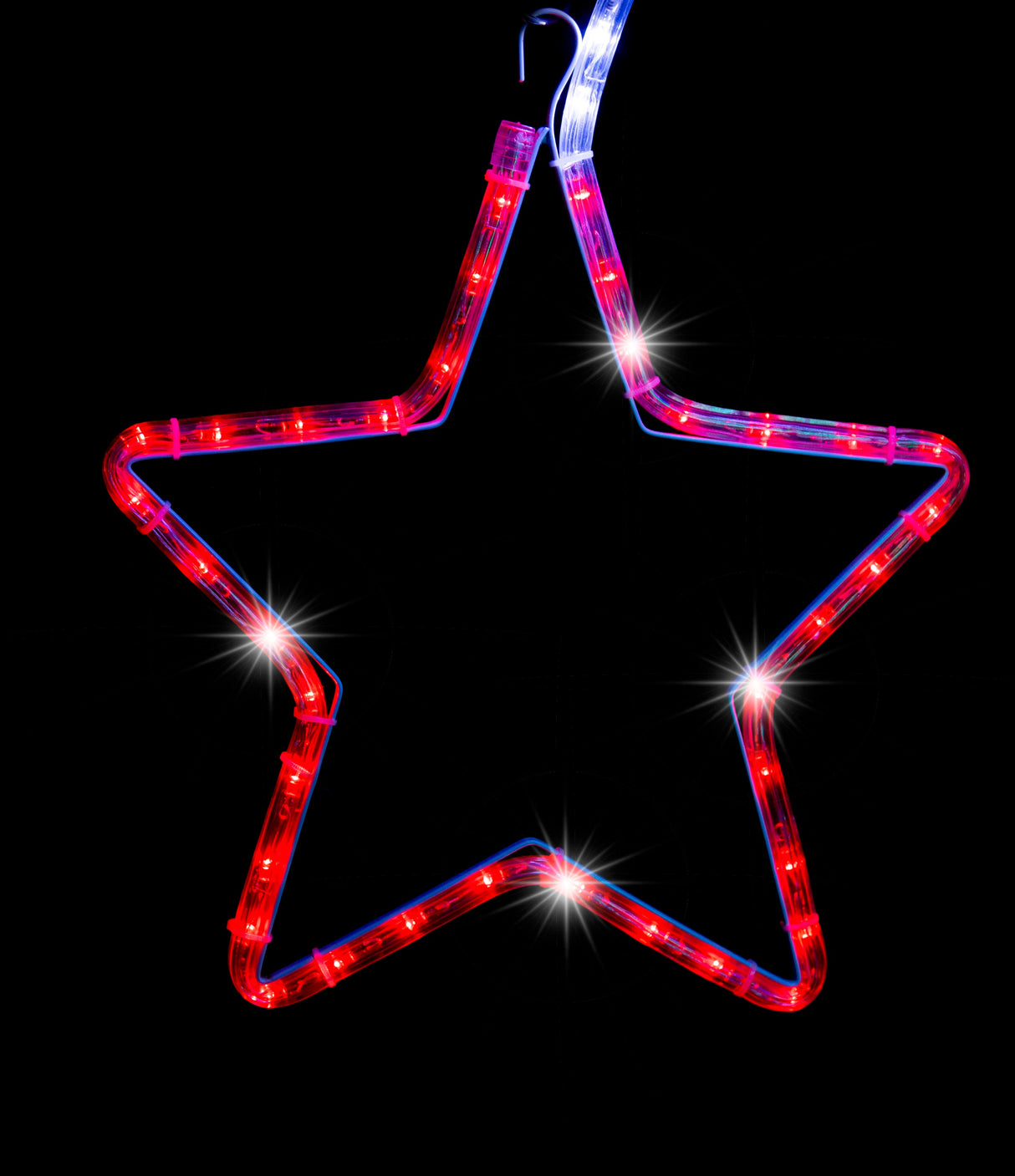 Colorful Twinkling LED Star Ropelight Chain - Choose from Multicolor & RGBYW Options