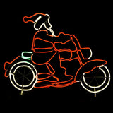 Santa's Joyride LED Flexi Strip Holiday Decoration - Front View