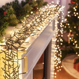 Battery-Operated LED String Lights - 200 Colorful or Warm White Bulbs for Any Occasion - Side View