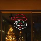 USB LED Neon Santa Holiday Light Decoration - Front View