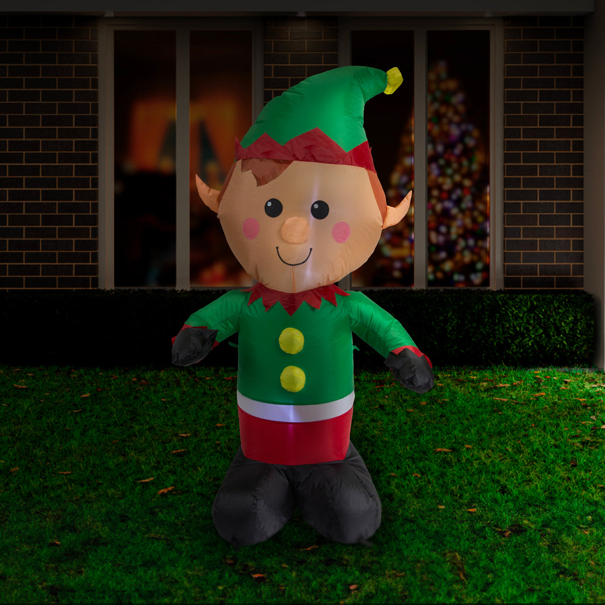 Festive 120cm Inflatable Christmas Snowman Decoration