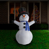 Festive 120cm Inflatable Christmas Snowman Decoration - Extra Image