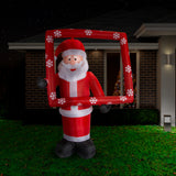 Inflatable Musical Santa Photo Frame 180cm - Side View
