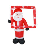 Inflatable Musical Santa Photo Frame 180cm - Top-Down View