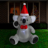 Giant 150cm LED-Illuminated Inflatable Koala Decoration - Side View