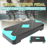 Adjustable Non-slip Aerobic Stepper for Cardio and Strength Training - 150KG Capacity - 45-Degree Angle