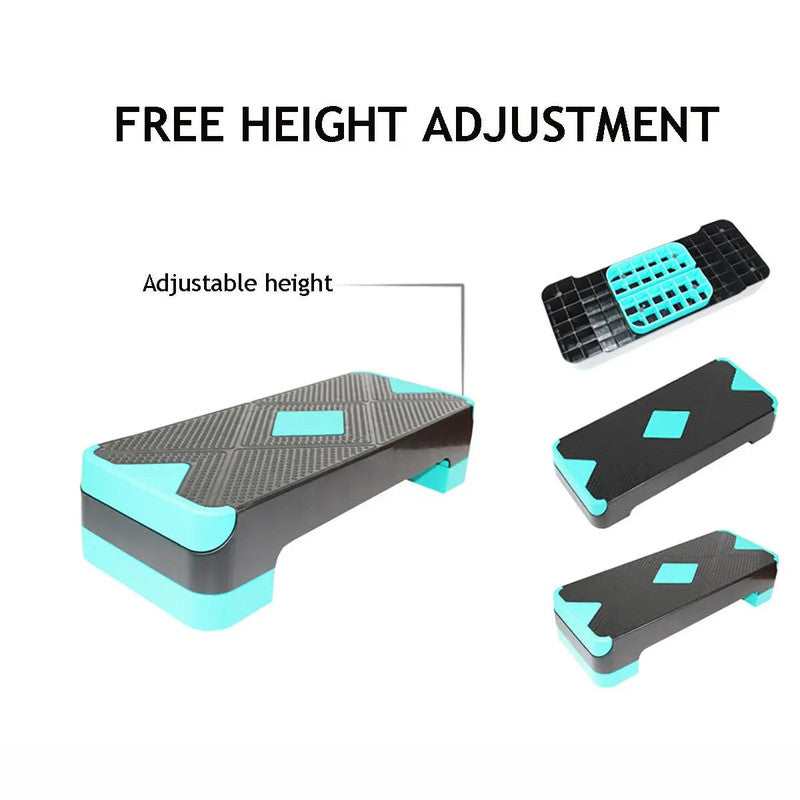 Adjustable Non-slip Aerobic Stepper for Cardio and Strength Training - 150KG Capacity