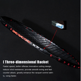 NNEOBA Wave Legal Performance Badminton Racket - Front View