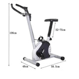 NNEOBA Quiet Performance Home Exercise Bike with LED Display - Top-Down View