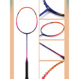NNEOBA Elite Lightweight Badminton Racket for Precision Play - 45-Degree Angle