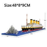 NNEOBA Titanic Ship Toy with LED Light - Side View