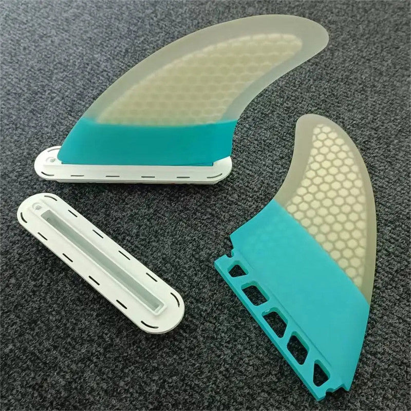 NNEOBA 5.5 Fiberglass Twin Fins for Enhanced Surfboard Performance