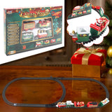 Deluxe Holiday Electric Train Set with Santa - Front View
