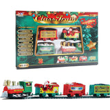 Deluxe Holiday Electric Train Set with Santa - 45-Degree Angle