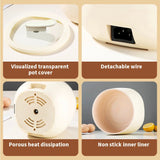 Compact 1.8L Multi-Function Electric Rice Cooker for Small Spaces - Front View