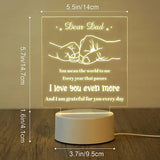 NNEOBA Dad Night Lamp - Perfect Gift for Father's Day - Front View