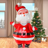 Giant Santa Claus Foil Balloon for Holiday Cheer - Front View