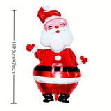 Giant Santa Claus Foil Balloon for Holiday Cheer - Side View