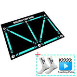 NNEOBA Durable Non-Slip Football Training Mat - Top-Down View