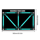 NNEOBA Durable Non-Slip Football Training Mat - 45-Degree Angle